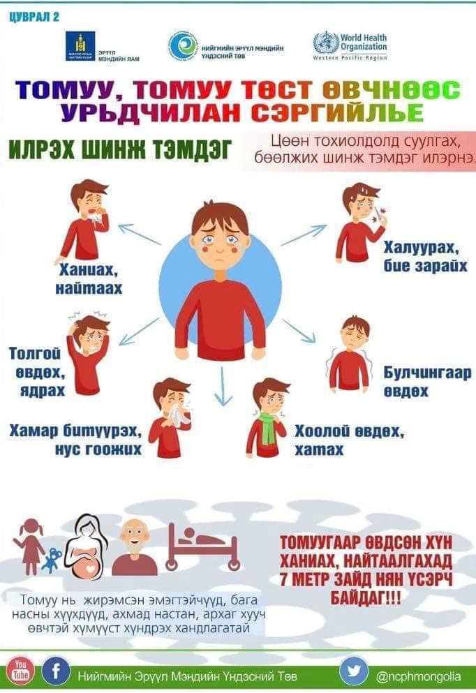 Томуу, томуу төст өвчнөөс урьдчилан сэргийлье‼️